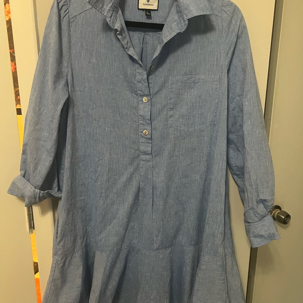 Tuckernuck Sky Blue Shirt dress